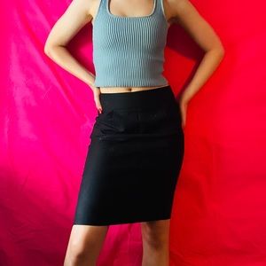 J. Crew Black Pencil Skirt